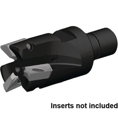 Kennametal - 1-1/4" Cut Diam, 16mm Max Depth of Cut, 72.97mm OAL, Indexable Square Shoulder End Mill - ZDET16M5..721 Inserts, M16 Modular Connection, 0° Lead Angle, Through Coolant, Series 5720 - Exact Tooling