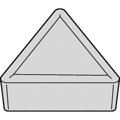 Kennametal - TPMR322 NONE Grade KCK15B Carbide Turning Insert - TiOCN Finish, 60° Triangle, 3/8" Inscr Circle, 1/8" Thick, 1/32" Corner Radius - Exact Tooling