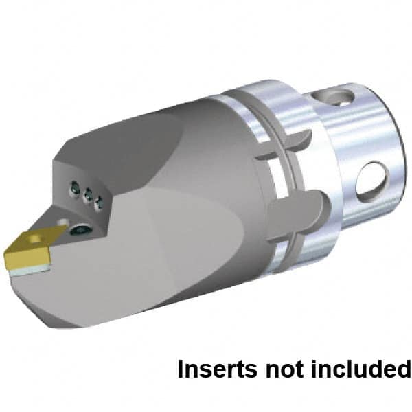 Kennametal - Neutral Cut, Size KM4X63, DN.. 150608 & DN.. 442 Insert Compatiblity, Internal Modular Turning & Profiling Cutting Unit Head - 115mm Head Length, Through Coolant, Series KM4X - Exact Tooling