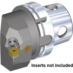 Kennametal - Right Hand Cut, Size KM4X100, CN..543 & CN.. 160612 Insert Compatiblity, Internal Modular Turning & Profiling Cutting Unit Head - 63mm Ctr to Cutting Edge, 100mm Head Length, Through Coolant, Series KM4X - Exact Tooling