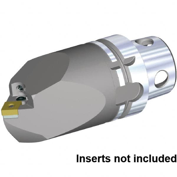 Kennametal - Neutral Cut, Size KM4X63, CN.. 120408 & CN.. 432 Insert Compatiblity, Internal Modular Turning & Profiling Cutting Unit Head - 115mm Head Length, Through Coolant, Series KM4X - Exact Tooling