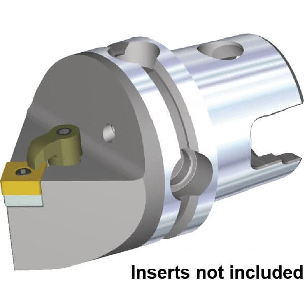 Kennametal - Neutral Cut, Size KM80TS, SN.. 250924 & SN.. 866 Insert Compatiblity, External Modular Turning & Profiling Cutting Unit Head - 70mm Head Length, Through Coolant, Series Kenloc - Exact Tooling