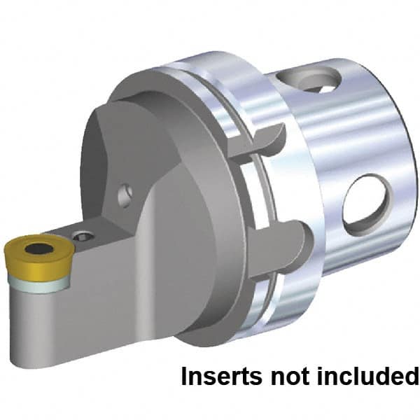 Kennametal - Neutral Cut, Size KM4X100, RCMT2507M0RP Insert Compatiblity, External Modular Turning & Profiling Cutting Unit Head - 12.5mm Ctr to Cutting Edge, 100mm Head Length, Through Coolant, Series Fix-Perfect - Exact Tooling