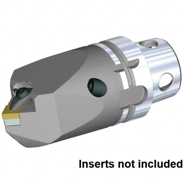 Kennametal - Neutral Cut, Size KM4X63, CN.. 120408 & CN.. 432 Insert Compatiblity, Internal Modular Turning & Profiling Cutting Unit Head - 115mm Head Length, Through Coolant, Series KM4X - Exact Tooling