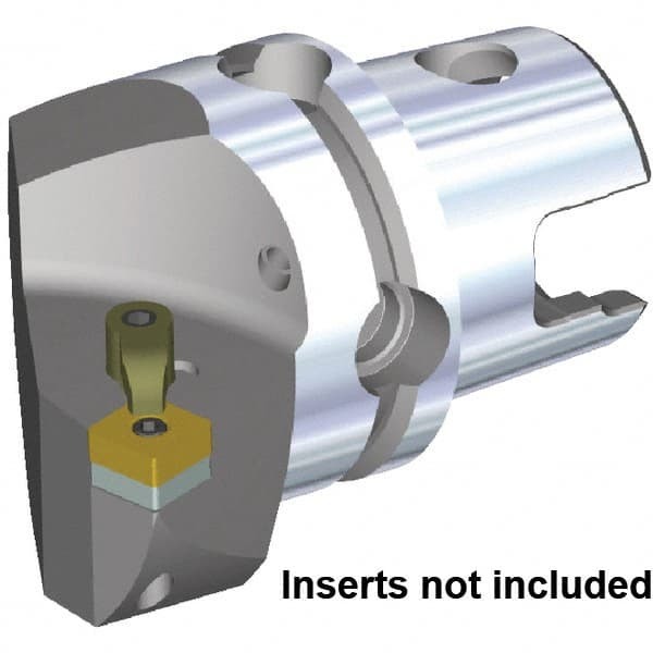 Kennametal - Left Hand Cut, Size KM80TS, SN.. 190512 & SN.. 643 Insert Compatiblity, Internal Modular Turning & Profiling Cutting Unit Head - 53mm Ctr to Cutting Edge, 70mm Head Length, Through Coolant, Series Kenloc - Exact Tooling