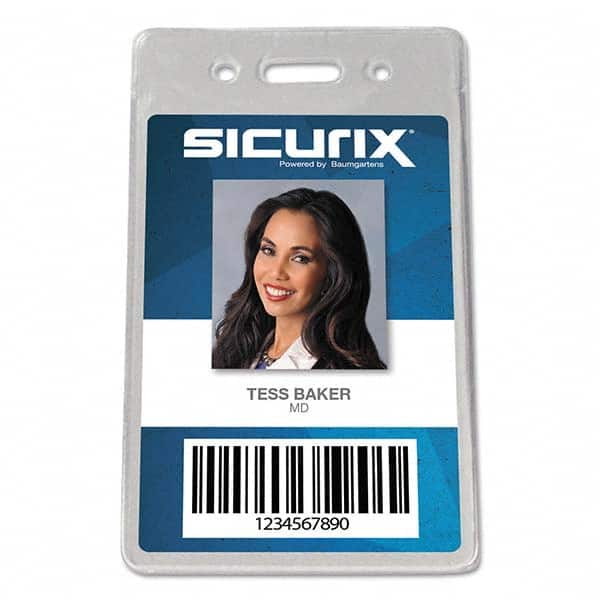 Sicurix - Badge Holders Attachment Type: Clip-On Horizontal or Vertical Holder: Vertical - Exact Tooling