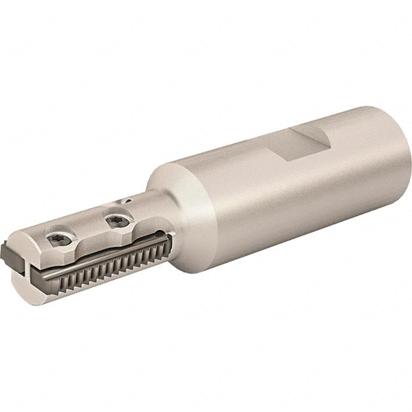 Vargus - 0.63" Cut Diam, 1.1" Max Depth of Cut, 3/4" Shank Diam, Internal/External Indexable Thread Mill - Insert Style 24M, 2 Inserts, Toolholder Style RTMC, 3.307" OAL - Exact Tooling