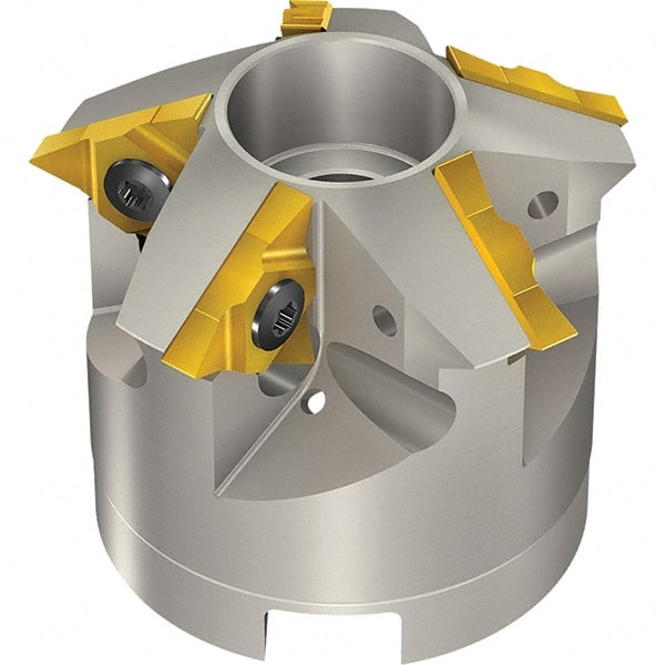 Vargus - 3.47" Cut Diam, 11.811" Max Depth of Cut, 1" Arbor Hole Diam, Internal Indexable Thread Mill - Insert Style 4UI, 1/2" Insert Size, 6 Inserts, Toolholder Style TM SC-D, 2" OAL - Exact Tooling