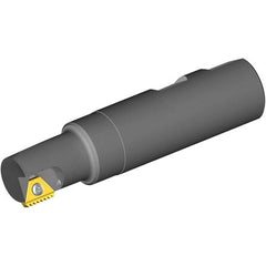 Vargus - 0.669" Cut Diam, 1.14" Max Depth of Cut, 5/8" Shank Diam, Internal/External Indexable Thread Mill - Insert Style 3B, 3/8" Insert Size, 1 Insert, Toolholder Style BTMNC, 3.15" OAL - Exact Tooling