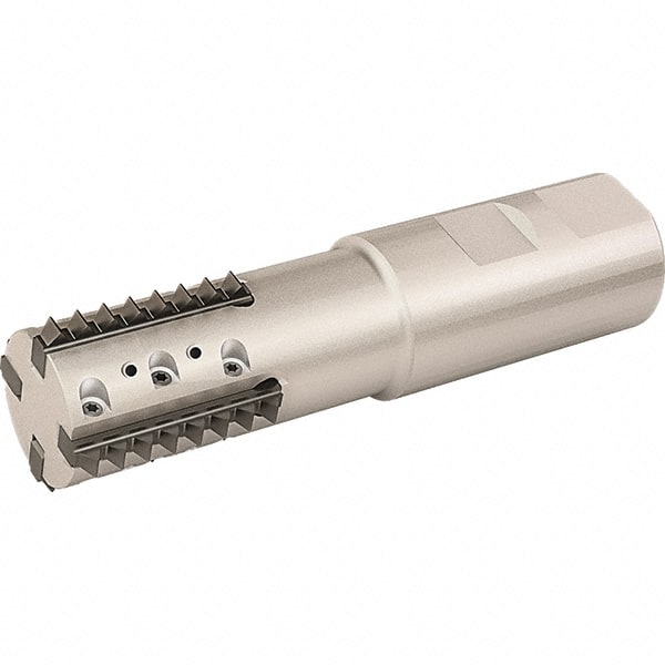 Vargus - 1.415" Cut Diam, 2.56" Max Depth of Cut, 1-1/4" Shank Diam, Internal/External Indexable Thread Mill - Insert Style 41B, 4 Inserts, Toolholder Style RTMC, 4.961" OAL - Exact Tooling