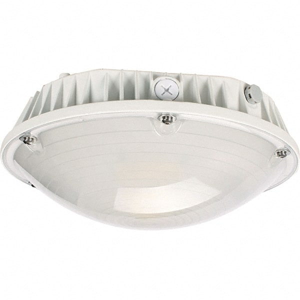 Eiko Global - 60 Watt LED Entry Light - Frosted Polycarbonate Lens, Mogul Base, Pendant & Surface Mount, 120 to 277 Volts, IP65 Ingress Protection, 290mm Long x 114mm High - Exact Tooling