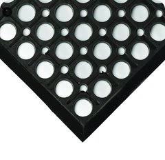 WorkRite Floor Mat - 3' x 20' x 1/2" Thick - (Black Grease-Resistant) - Exact Tooling