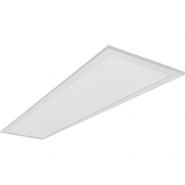 Eiko Global - 1 Lamp, 30 Watts, 3,750 Lumens, 1' x 4', 5,000°K, LED Lamp Troffer - 100 to 277 Volt, Dimmable, Acrylic Diffuser, Aluminum Troffer - Exact Tooling