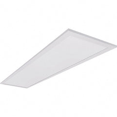 Eiko Global - 1 Lamp, 30 Watts, 3,750 Lumens, 1' x 4', 5,000°K, LED Lamp Troffer - 100 to 277 Volt, Dimmable, Acrylic Diffuser, Aluminum Troffer - Exact Tooling