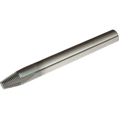 Vargus - M6x0.60 Thread, 0.2362" Shank Diam, TiAlN Coating, Solid Carbide Straight Flute Thread Mill - 3 Flutes, 2.2441" OAL, 6mm Min Noml Diamter - Exact Tooling