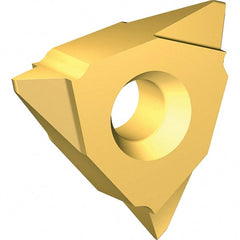 Vargus - 5VIR Internal Right Hand ISO Laydown Threading Insert - Grade VKX, TiN Coated Carbide, 15.88mm Inscribed Circle - Exact Tooling