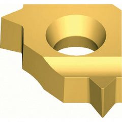 Vargus - 5LKIL Internal Left Hand 20 UN Laydown Threading Insert - Grade VKX, TiN Coated Carbide, 5mm Inscribed Circle - Exact Tooling