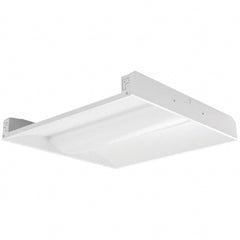 Eiko Global - 1 Lamp, 26 Watts, 3,276 Lumens, 2' x 2', 5,000°K, Electronic Ballast LED Lamp Troffer - 120 to 277 Volt, Dimmable, Plastic Diffuser, Aluminum Troffer - Exact Tooling