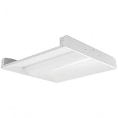 Eiko Global - 1 Lamp, 26 Watts, 3,224 Lumens, 2' x 2', 3,500°K, Electronic Ballast LED Lamp Troffer - 120 to 277 Volt, Dimmable, Plastic Diffuser, Aluminum Troffer - Exact Tooling