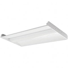 Eiko Global - 1 Lamp, 46 Watts, 5,842 Lumens, 2' x 4', 5,000°K, Electronic Ballast LED Lamp Troffer - 120 to 277 Volt, Dimmable, Plastic Diffuser, Aluminum Troffer - Exact Tooling