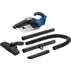 Bosch - Cordless Battery Vacuum Cleaner - 18 Volts, 6.3 Amps, 113 Watts, 2.9 Lb, Accessories Included - Exact Tooling