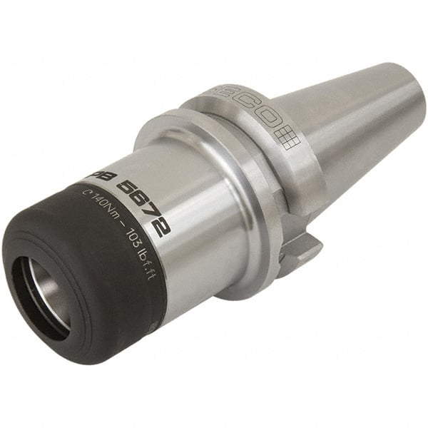 Seco - 9.5mm to 10mm Capacity, 122mm Projection, BT50 Dual Contact Taper, HP16 Collet Chuck - 261.8mm OAL - Exact Tooling