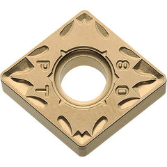 Kyocera - CNMG544 PT Grade CA025P Carbide Turning Insert - TiCN/Al2O3/TiN Finish, 80° Diamond, 5/8" Inscr Circle, 1/4" Thick, 1/16" Corner Radius - Exact Tooling