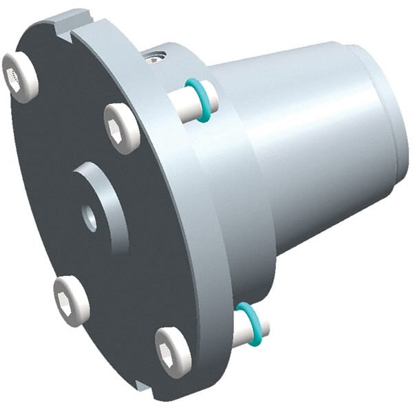 Exsys-Eppinger - PRECI-FLEX Straight Shank with Weldon Flat 1/4" Hole End Mill Holder/Adapter - 1/4" Nose Diam, 14mm Projection, Through Coolant - Exact Tooling