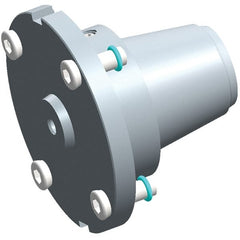 Exsys-Eppinger - PRECI-FLEX Straight Shank with Weldon Flat 1/4" Hole End Mill Holder/Adapter - 1/4" Nose Diam, 14mm Projection, Through Coolant - Exact Tooling
