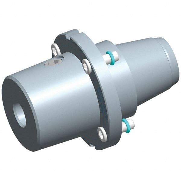 Exsys-Eppinger - PRECI-FLEX Straight Shank with Weldon Flat 1/2" Hole End Mill Holder/Adapter - 1" Nose Diam, 40mm Projection, Through Coolant - Exact Tooling