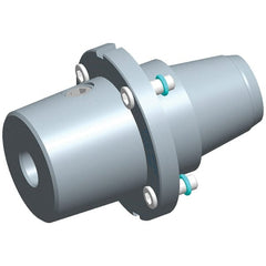 Exsys-Eppinger - PRECI-FLEX Straight Shank with Weldon Flat 1/2" Hole End Mill Holder/Adapter - 1" Nose Diam, 40mm Projection, Through Coolant - Exact Tooling