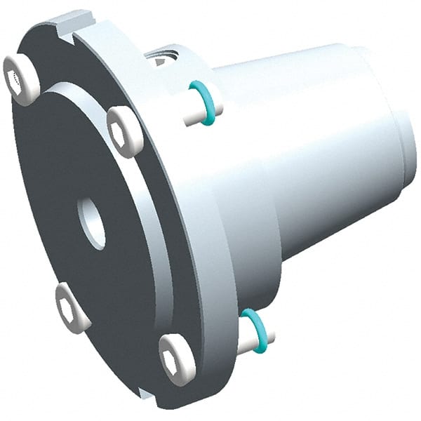 Exsys-Eppinger - PRECI-FLEX Straight Shank with Weldon Flat 1/2" Hole End Mill Holder/Adapter - 1/2" Nose Diam, 14mm Projection, Through Coolant - Exact Tooling