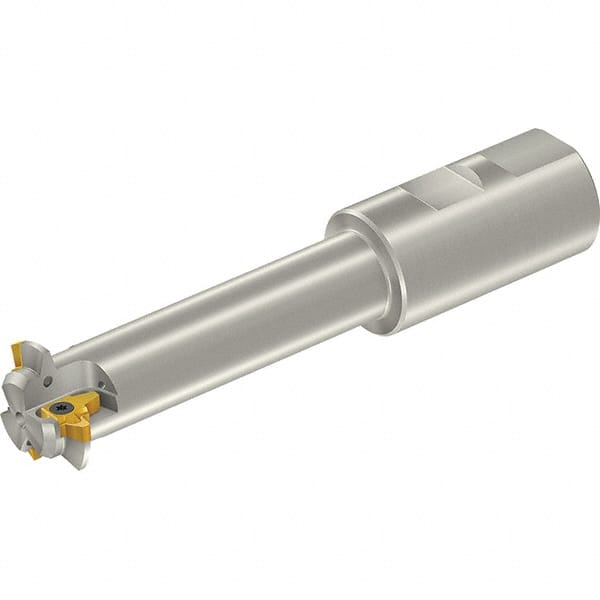 Vargus - 21.6mm Cut Diam, 50mm Max Hole Depth, 25mm Shank Diam, Internal/External Indexable Thread Mill - Insert Style 3LI, 3/8" Insert Size, 1 Insert, Toolholder Style TM SC W, 115mm OAL - Exact Tooling