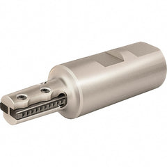 Vargus - 28.4mm Cut Diam, 43mm Max Hole Depth, 25mm Shank Diam, Internal/External Indexable Thread Mill - Insert Style R25, 4 Inserts, Toolholder Style RTMNC, 103mm OAL - Exact Tooling