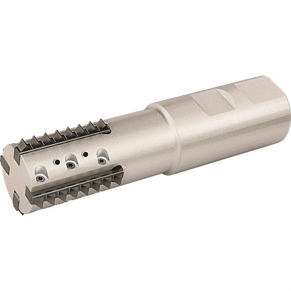 Vargus - 24.5mm Cut Diam, 43mm Max Hole Depth, 25mm Shank Diam, Internal/External Indexable Thread Mill - Insert Style R41, 2 Inserts, Toolholder Style RTMC, 104mm OAL - Exact Tooling