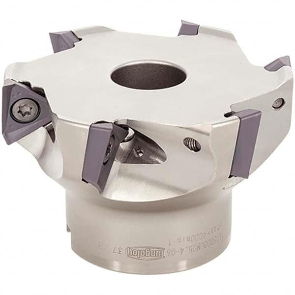 Tungaloy - 4" Cut Diam, 1-1/2" Arbor Hole Diam, Indexable Square-Shoulder Face Mill - Exact Tooling
