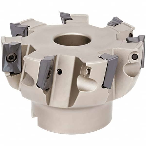 Tungaloy - 4" Cut Diam, 1-1/2" Arbor Hole Diam, Indexable Square-Shoulder Face Mill - Exact Tooling