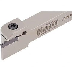 Tungaloy - 0.984" Max Depth, 0.157" Min Width, External Right Hand Indexable Grooving/Cutoff Toolholder - Exact Tooling