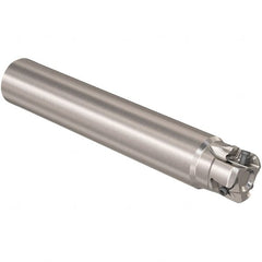 Seco - 32mm Cut Diam, 12mm Max Depth of Cut, 32mm Shank Diam, 195mm OAL, Indexable Square Shoulder Slot Milling End Mill - LOEX12 Inserts, Straight Shank, 90° Lead Angle, Through Coolant, Series 217.94-12 - Exact Tooling