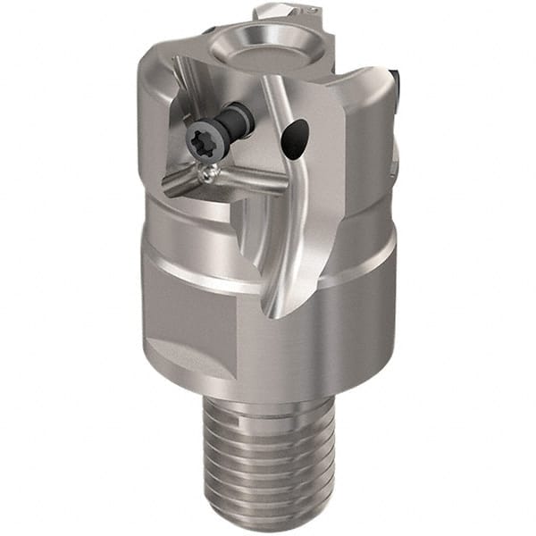 Seco - 32mm Cut Diam, 12mm Max Depth of Cut, 16mm Shank Diam, 40mm OAL, Indexable Square Shoulder Slot Milling End Mill - LOEX12 Inserts, M16 Modular Connection, 90° Lead Angle, Through Coolant, Series 217.94-12 - Exact Tooling