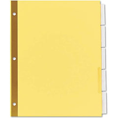 UNIVERSAL - Tabs, Indexes & Dividers Indexes & Divider Type: Customizable Size: 8-1/2 x 11 - Exact Tooling