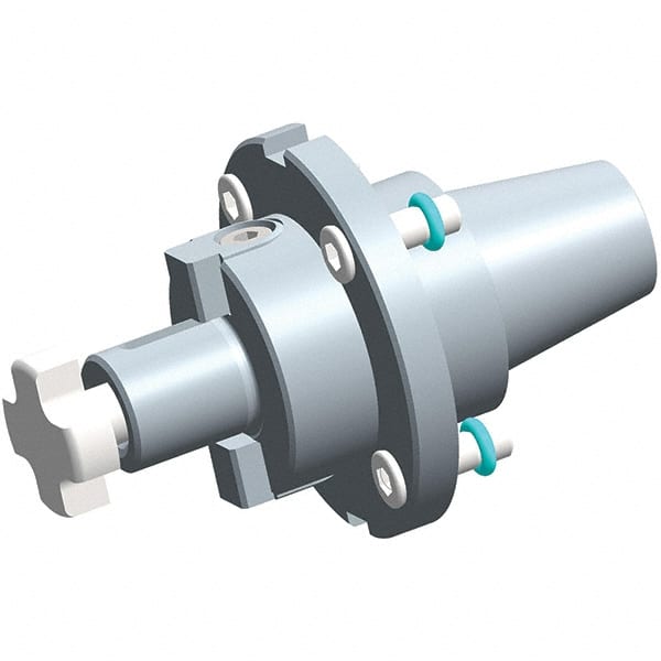 Exsys-Eppinger - ER20 PRECI-FLEX Taper Shank 1/2" Pilot Diam Shell Mill Holder - 1-5/32" Flange to Nose End Projection - Exact Tooling