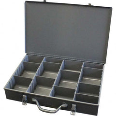 Durham - Adjustable Compartment Gray Small Parts Compartment Box - Exact Tooling