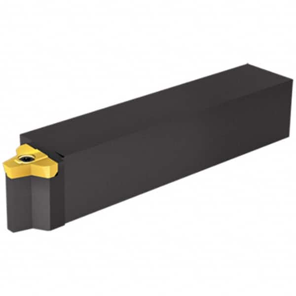 Vargus - External Thread, Right Hand Cut, 40mm Shank Width x 40mm Shank Height Indexable Threading Toolholder - 205mm OAL, 5MGER Insert Compatibility, NL Toolholder, Series Megaline - Exact Tooling