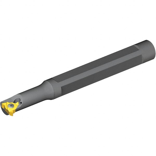 Vargus - Internal Thread, Right Hand Cut, 1/2" Shank Width x 0.49" Shank Height Indexable Threading Toolholder - 3-1/2" OAL, 6.0KIR Insert Compatibility, BNVRC Toolholder, Series Mini 3 - Exact Tooling