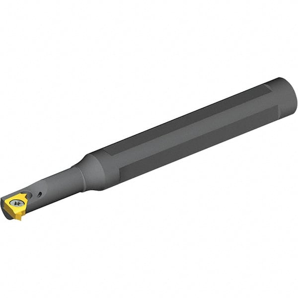 Vargus - Internal Thread, Right Hand Cut, 10mm Shank Width x 9.4mm Shank Height Indexable Threading Toolholder - 109mm OAL, 5LKIR Insert Compatibility, BNVRC Toolholder, Series Mini L - Exact Tooling