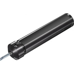 Vargus - Internal Thread, Neutral Cut, 22mm Shank Width x 22mm Shank Height Indexable Threading Toolholder - 110mm OAL, M7/MS7 Insert Compatibility, MHC Toolholder, Series Microscope Round 4 Flats - Exact Tooling