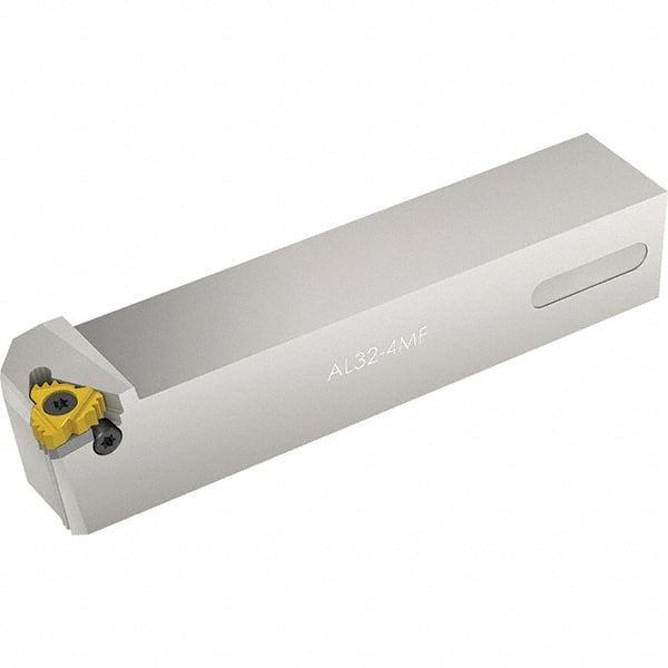 Vargus - External Thread, Right Hand Cut, 25mm Shank Width x 25mm Shank Height Indexable Threading Toolholder - 155mm OAL, 4FER Insert Compatibility, AL Toolholder, Series F Style - Exact Tooling