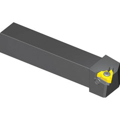 Vargus - External Thread, Left Hand Cut, 25mm Shank Width x 25mm Shank Height Indexable Threading Toolholder - 150mm OAL, 4EL Insert Compatibility, AL Toolholder, Series Standard FQ - Exact Tooling