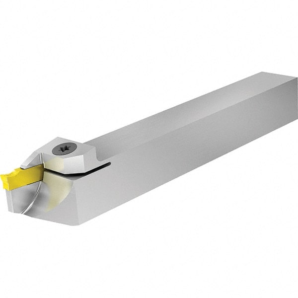 Vargus - External Thread, Left Hand Cut, 16mm Shank Width x 16mm Shank Height Indexable Threading Toolholder - 125mm OAL, VGD3.0ER Insert Compatibility, VGE Toolholder, Series VG-Cut - Exact Tooling